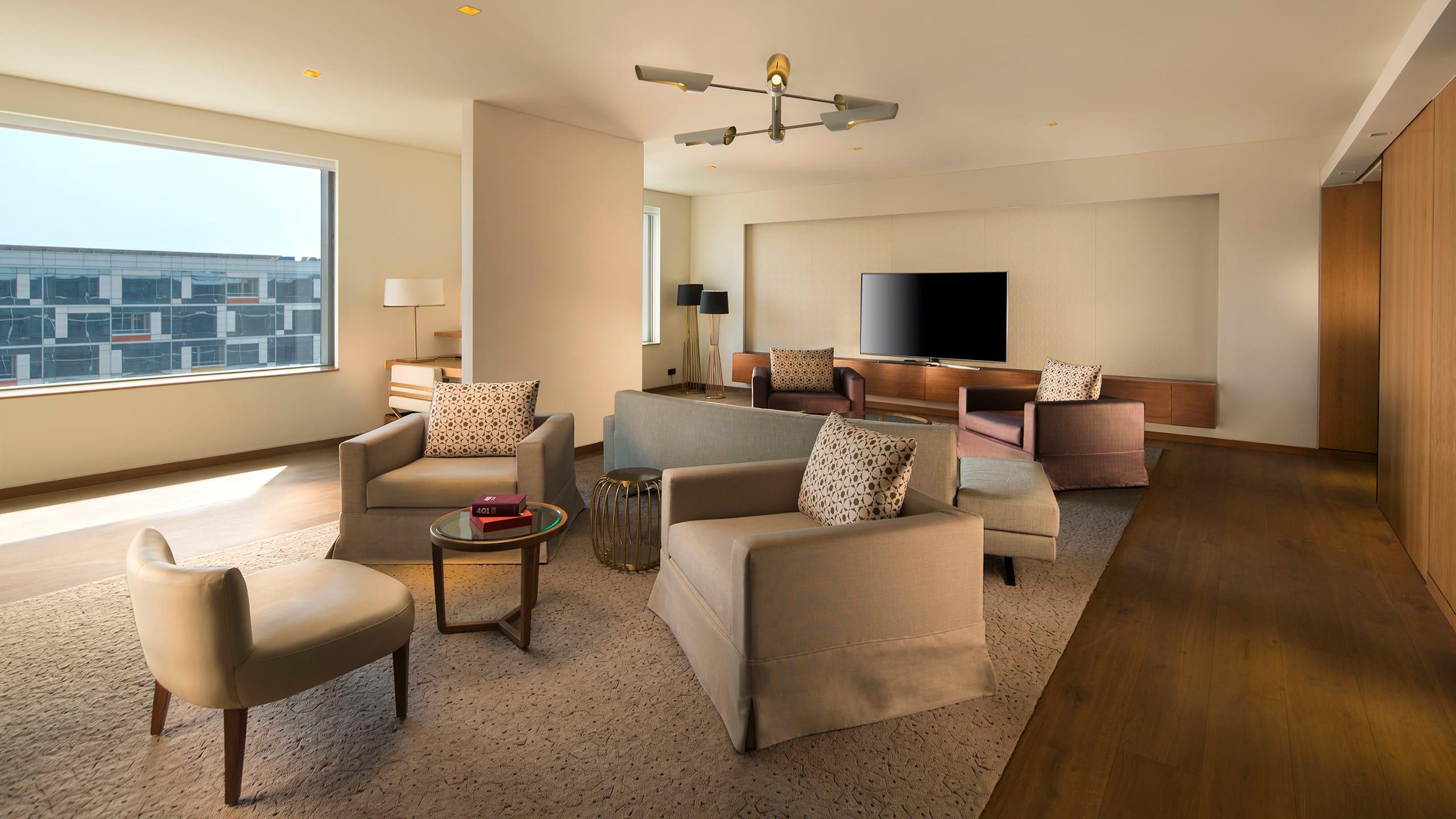 Отель Andaz Delhi, By Hyatt Нью-Дели Экстерьер фото Living room